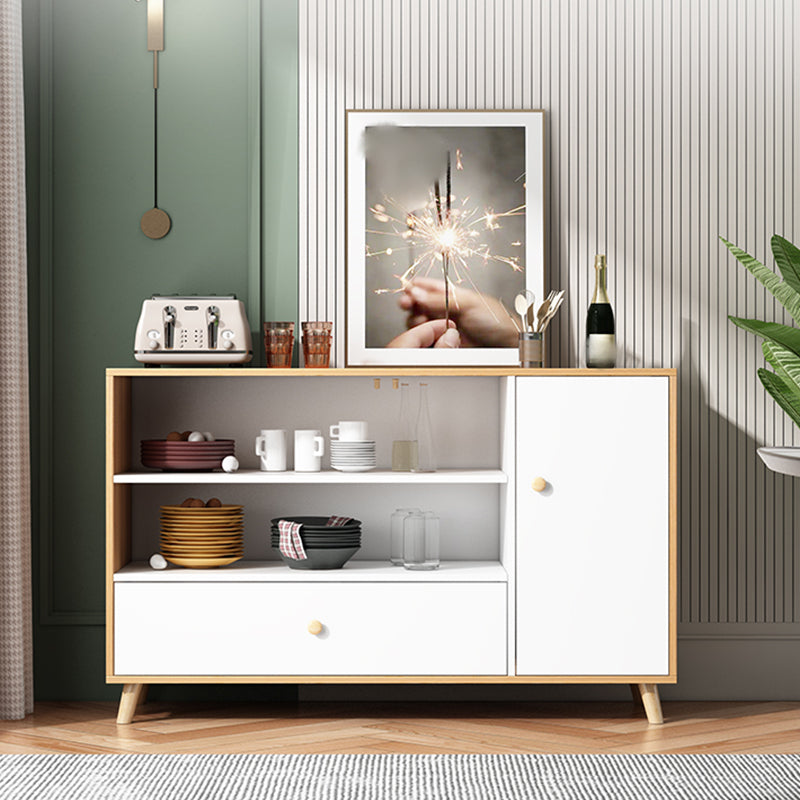39 "l moderner Sideboard -Holzbuffet -Server mit offenem Speicher