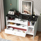 39 "l moderner Sideboard -Holzbuffet -Server mit offenem Speicher