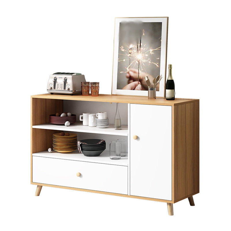 39 "l moderner Sideboard -Holzbuffet -Server mit offenem Speicher