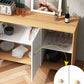 39 "l moderner Sideboard -Holzbuffet -Server mit offenem Speicher