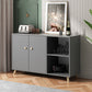39 "l moderner Sideboard -Holzbuffet -Server mit offenem Speicher