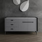 Stone Top Living Soggiorno Credenza moderno con cassetto e conservazione