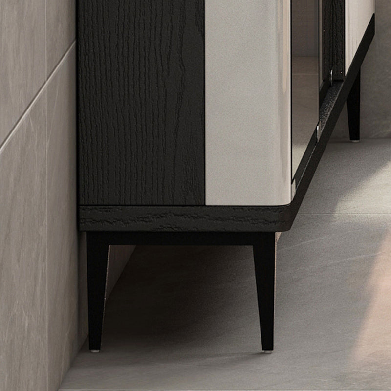 Glass Door Wood Sideboard Modern Credenza with Storage for Living Room Clearhalo 'buffet_sideboard' 'Buffets & Sideboards' 'furn' 'furn_buffet_sideboard' 'Furniture' 'Kitchen & Dining Furniture' 5710624