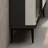 Glass Door Wood Sideboard Modern Credenza with Storage for Living Room Clearhalo 'buffet_sideboard' 'Buffets & Sideboards' 'furn' 'furn_buffet_sideboard' 'Furniture' 'Kitchen & Dining Furniture' 5710624