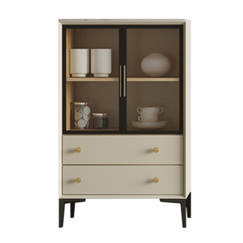 Scheda da pranzo in legno bianco in stile semplice in stile per soggiorno