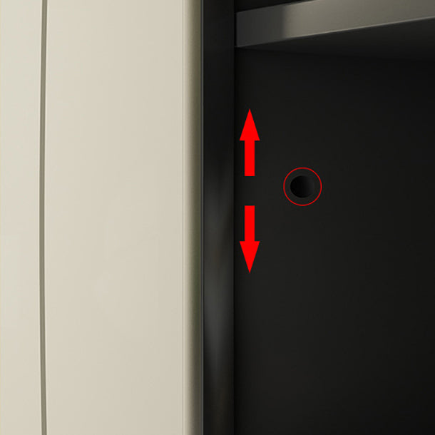 Stile sideboard in vetro moderno in stile sala da pranzo 36,6 "h buffet server in nero