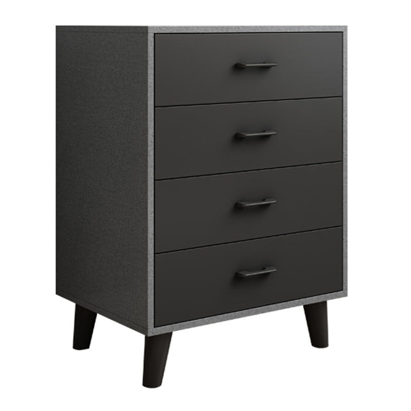 Gray Buffet Table Wood Multi Drawer Modern Style Buffet Table for Living Room 22"L x 16"W x 30"H Dark Gray Clearhalo 'buffet_sideboard' 'Buffets & Sideboards' 'furn' 'furn_buffet_sideboard' 'Furniture' 'Kitchen & Dining Furniture' 5710723