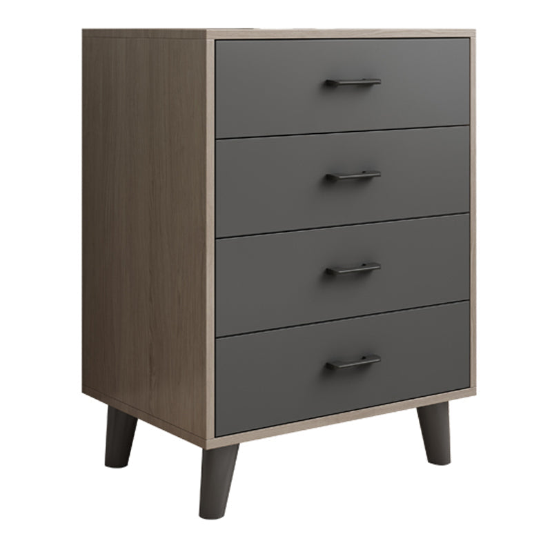 Gray Buffet Table Wood Multi Drawer Modern Style Buffet Table for Living Room 22"L x 16"W x 30"H Light Gray Clearhalo 'buffet_sideboard' 'Buffets & Sideboards' 'furn' 'furn_buffet_sideboard' 'Furniture' 'Kitchen & Dining Furniture' 5710730