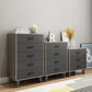 Gray Buffet Table Wood Multi Drawer Modern Style Buffet Table for Living Room Clearhalo 'buffet_sideboard' 'Buffets & Sideboards' 'furn' 'furn_buffet_sideboard' 'Furniture' 'Kitchen & Dining Furniture' 5710736