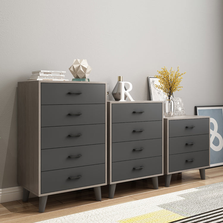 Gray Buffet Table Wood Multi Drawer Modern Style Buffet Table for Living Room Clearhalo 'buffet_sideboard' 'Buffets & Sideboards' 'furn' 'furn_buffet_sideboard' 'Furniture' 'Kitchen & Dining Furniture' 5710736