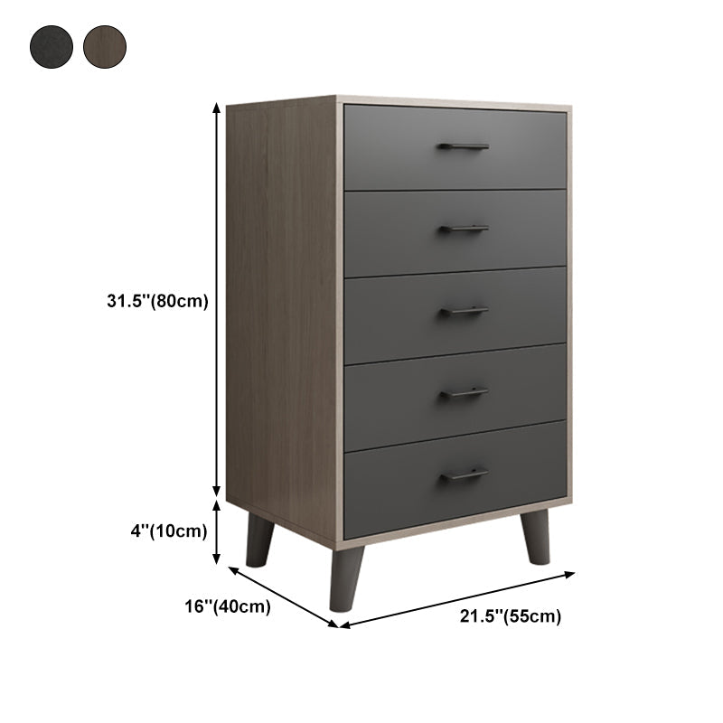 Gray Buffet Table Wood Multi Drawer Modern Style Buffet Table for Living Room Clearhalo 'buffet_sideboard' 'Buffets & Sideboards' 'furn' 'furn_buffet_sideboard' 'Furniture' 'Kitchen & Dining Furniture' 5710744