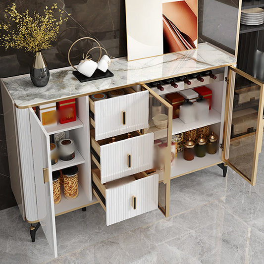 38-Zoll-Höhe Sideboard Glastür Essschrank für die Küche