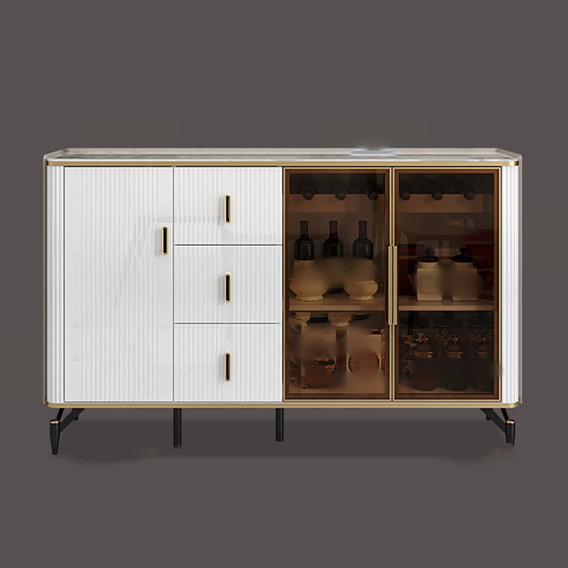 Armadio da pranzo per porte in vetro di altezza da 38 pollici per cucina