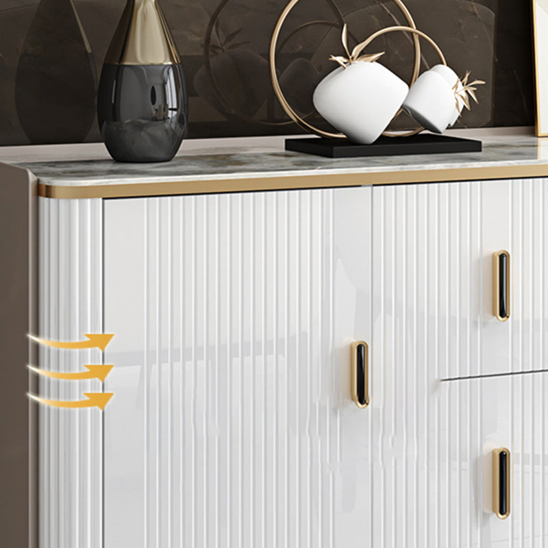 Armadio da pranzo per porte in vetro di altezza da 38 pollici per cucina