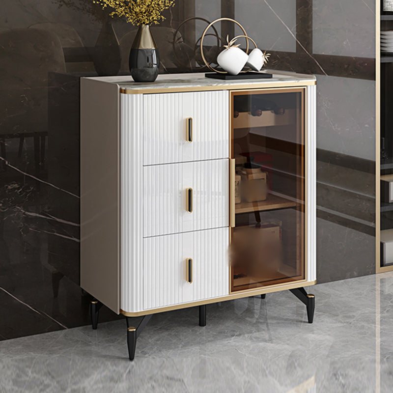 Armadio da pranzo per porte in vetro di altezza da 38 pollici per cucina