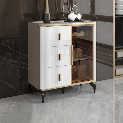 Armadio da pranzo per porte in vetro di altezza da 38 pollici per cucina