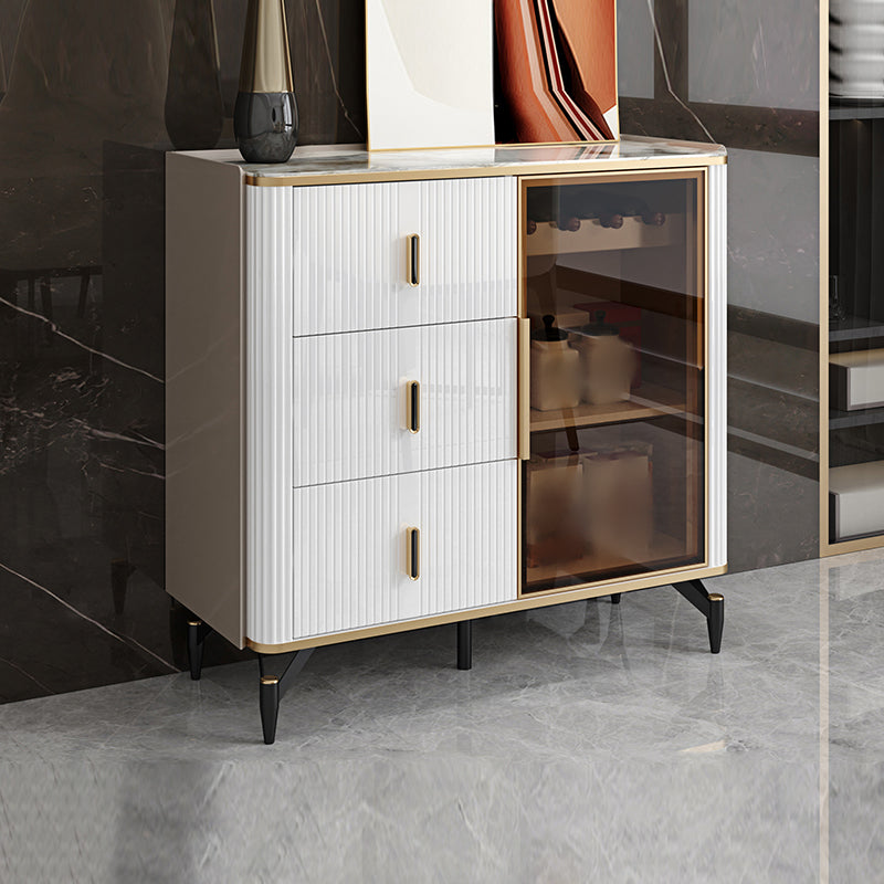 Armadio da pranzo per porte in vetro di altezza da 38 pollici per cucina