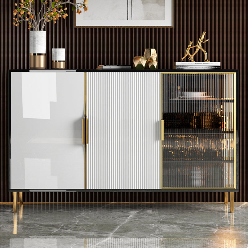 Server da pranzo in stile moderno 38 pollici Server a buffet in legno artificiale per cucina