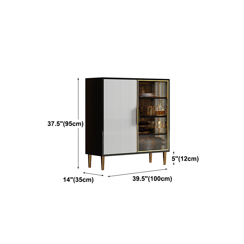 Server da pranzo in stile moderno 38 pollici Server a buffet in legno artificiale per cucina