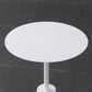 Mid-Century Modern Pedestal Mental Coffee Table Round Top Shape Coffee Cocktail Table