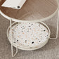 Round Minimalist Coffee Table Glass Top Steel Coffee Table for Living Room Clearhalo 'Coffee & Accent Tables' 'Coffee Tables' 'coffee_tables' 'furn' 'furn_coffee_tables' 'Furniture' 'Living Room Furniture' 5711034