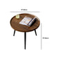 Modern Style Round/oval Wooden Table Metal 4 Legs Base Coffee Table Clearhalo 'Coffee & Accent Tables' 'Coffee Tables' 'coffee_tables' 'furn' 'furn_coffee_tables' 'Furniture' 'Living Room Furniture' 5711090