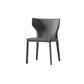 Mid-Century Modern Armless Side Chair Leather Basic Four Leg Side Chair Dark Gray 1 Piece Clearhalo 'Accent Chairs' 'accent_chairs' 'Chairs & Seating' 'furn' 'furn_accent_chairs' 'Furniture' 'Living Room Furniture' 5711191