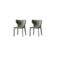 Mid-Century Modern Armless Side Chair Leather Basic Four Leg Side Chair Light Gray 2 Piece Set Clearhalo 'Accent Chairs' 'accent_chairs' 'Chairs & Seating' 'furn' 'furn_accent_chairs' 'Furniture' 'Living Room Furniture' 5711204