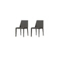 Mid-Century Modern Armless Side Chair Leather Basic Four Leg Side Chair Dark Gray 2 Piece Set Clearhalo 'Accent Chairs' 'accent_chairs' 'Chairs & Seating' 'furn' 'furn_accent_chairs' 'Furniture' 'Living Room Furniture' 5711208