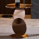 Table d'appoint rond de base de table de base de base de style moderne du milieu du siècle