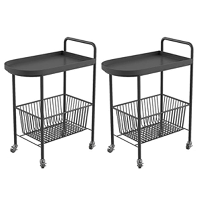 Tavolo laterale in stile Mid-secolo alto 23,6 "Tavolo laterale a doppio livello