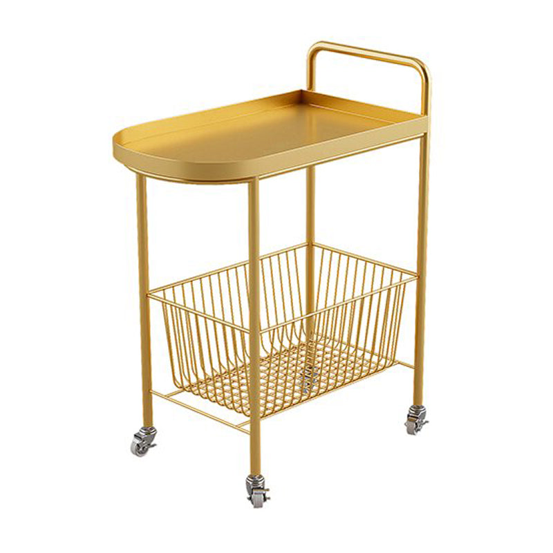 Tavolo laterale in stile Mid-secolo alto 23,6 "Tavolo laterale a doppio livello