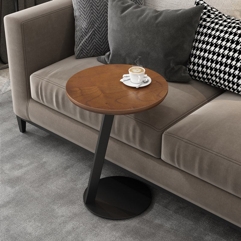 21.65" Tall Scandinavian Sofa Side Accent Table Round Side End Table