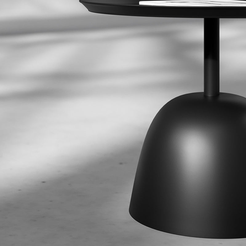 Table de conception de base de piédestal de style moderne médiéval table de table en métal circulaire