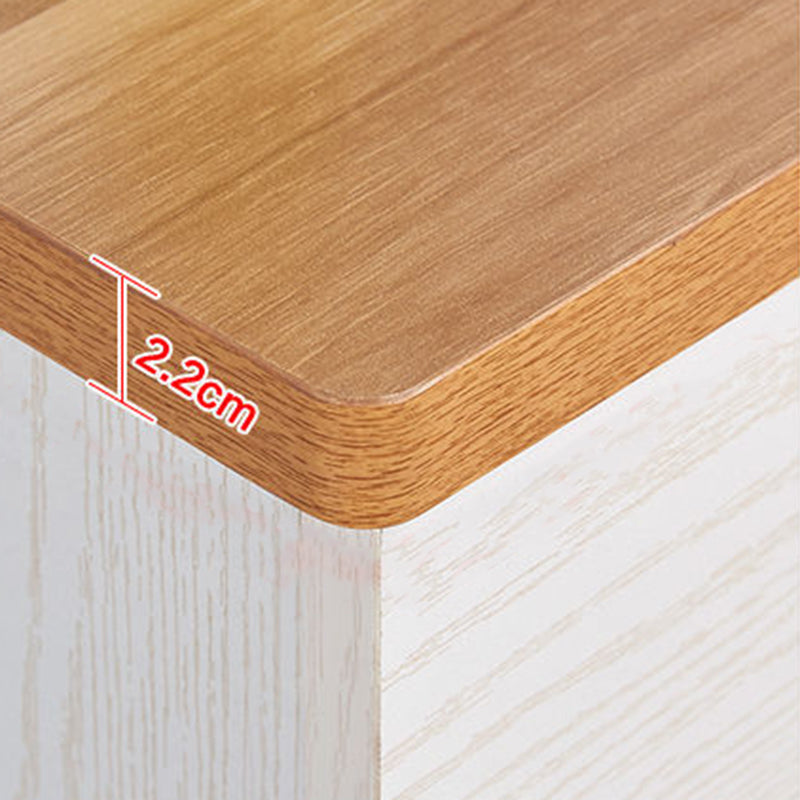 Scratch Resistant Modern Accent Chest with Soft Close Drawers in White