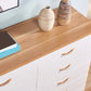 Scratch Resistant Modern Accent Chest with Soft Close Drawers in White
