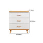 Scratch Resistant Modern Accent Chest with Soft Close Drawers in White