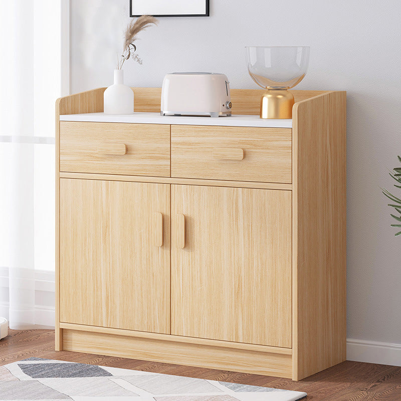 13.77" Wide Accent Chest with Drawer Contemporary Wood Chest with Door 31"L x 14"W x 39"H Natural Clearhalo 'Cabinets & Chests' 'cabinets_chests' 'furn' 'furn_cabinets_chests' 'Furniture' 'Living Room Furniture' 5715498