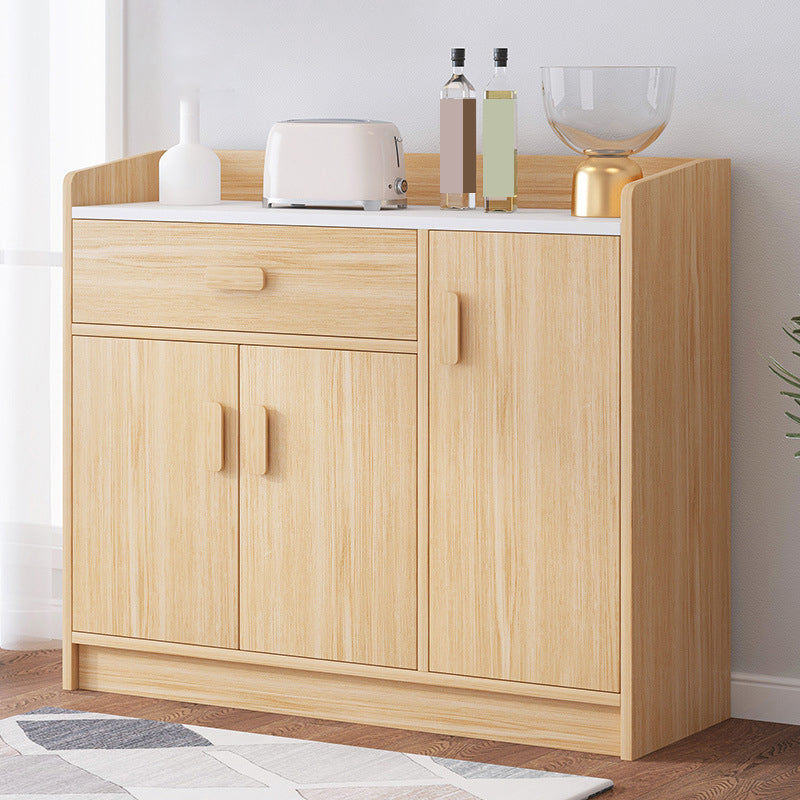 13.77" Wide Accent Chest with Drawer Contemporary Wood Chest with Door 35"L x 14"W x 39"H Natural Clearhalo 'Cabinets & Chests' 'cabinets_chests' 'furn' 'furn_cabinets_chests' 'Furniture' 'Living Room Furniture' 5715500