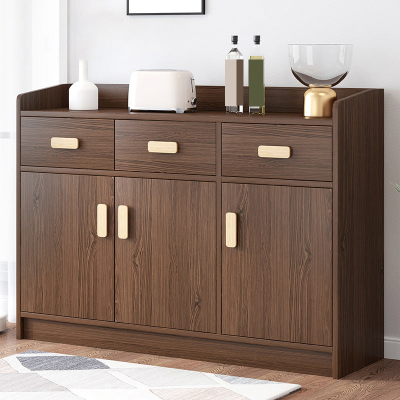 13.77" Wide Accent Chest with Drawer Contemporary Wood Chest with Door 47"L x 14"W x 39"H Walnut Clearhalo 'Cabinets & Chests' 'cabinets_chests' 'furn' 'furn_cabinets_chests' 'Furniture' 'Living Room Furniture' 5715505