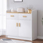 13.77" Wide Accent Chest with Drawer Contemporary Wood Chest with Door 31"L x 14"W x 39"H White Clearhalo 'Cabinets & Chests' 'cabinets_chests' 'furn' 'furn_cabinets_chests' 'Furniture' 'Living Room Furniture' 5715512