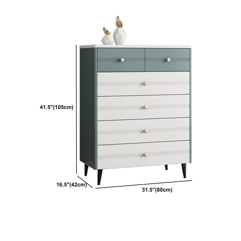 Rectangle Accent Chest with Soft Close Drawers Scratch Resistant Chest