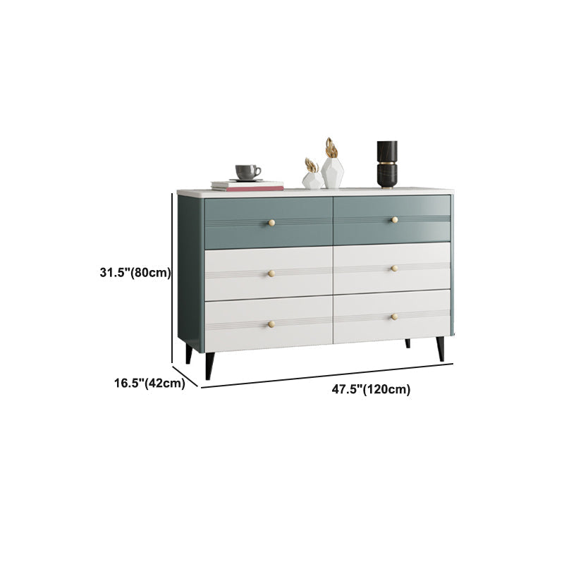 Rectangle Accent Chest with Soft Close Drawers Scratch Resistant Chest