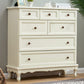 Modern Solid Wood Accent Chest with Drawers 13.77" Wide Chest