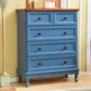 Modern Solid Wood Accent Chest with Drawers 13.77" Wide Chest