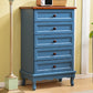 Modern Solid Wood Accent Chest with Drawers 13.77" Wide Chest