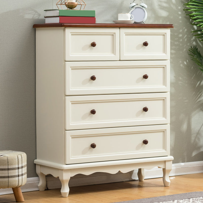 Modern Solid Wood Accent Chest with Drawers 13.77" Wide Chest
