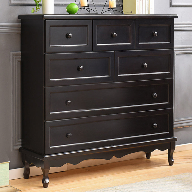 Modern Solid Wood Accent Chest with Drawers 13.77" Wide Chest