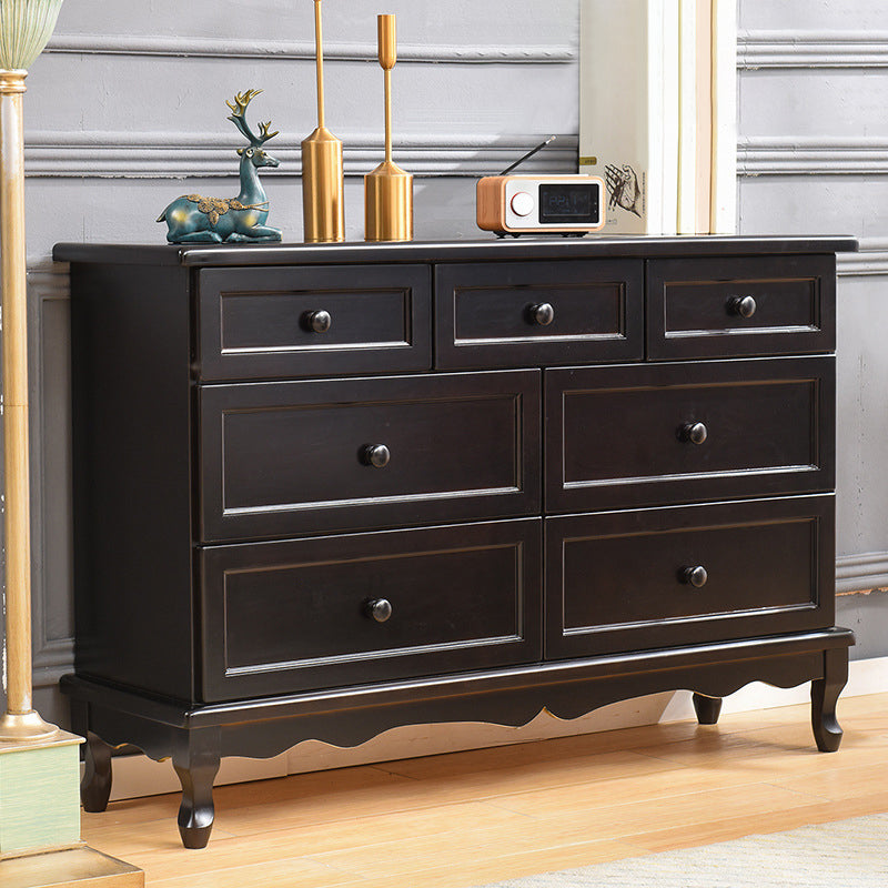 Modern Solid Wood Accent Chest with Drawers 13.77" Wide Chest