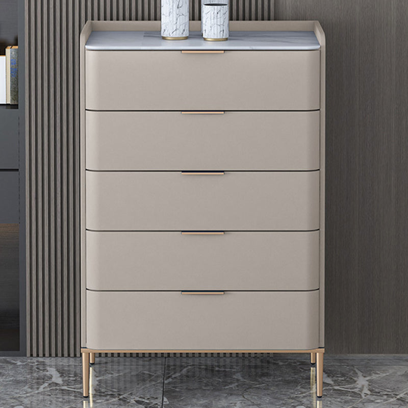 15.74" Wide Solid Wood Accent Chest with Drawers and Straight Legs Chest Light Gray 5 Clearhalo 'Cabinets & Chests' 'cabinets_chests' 'furn' 'furn_cabinets_chests' 'Furniture' 'Living Room Furniture' 5715621